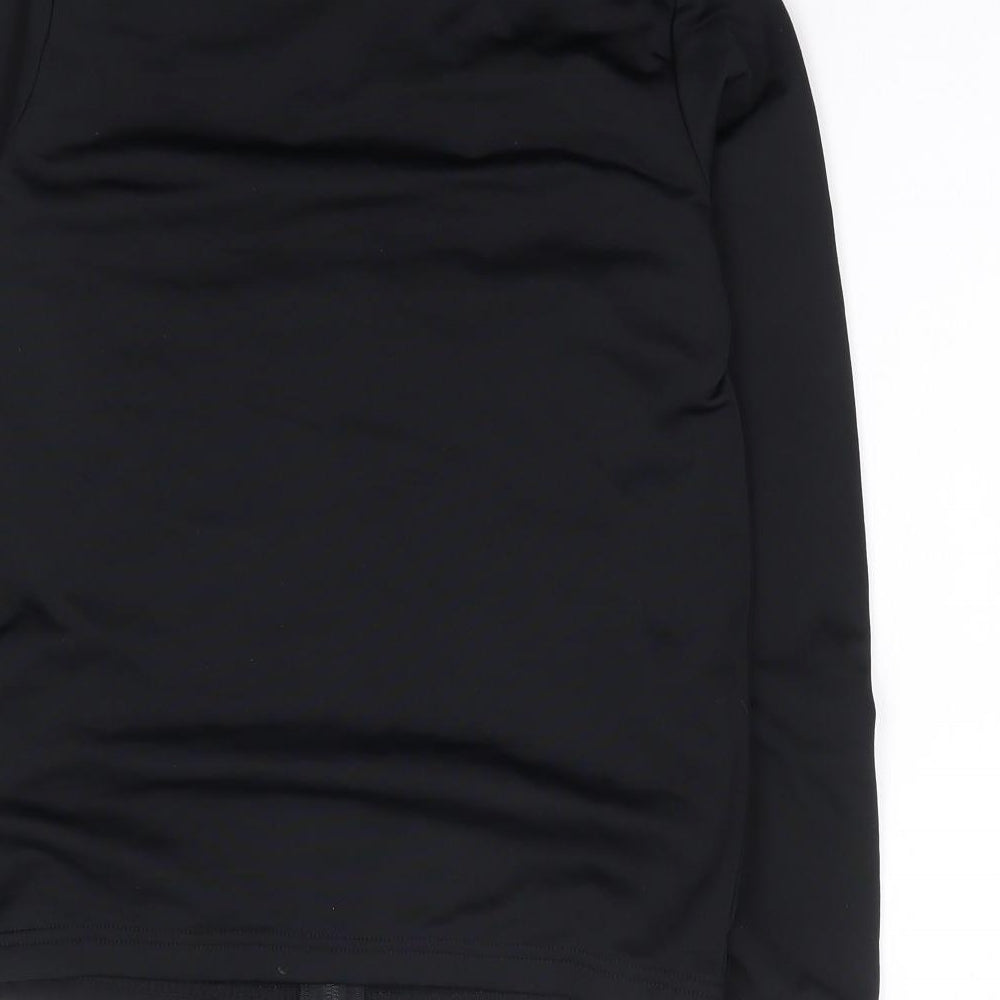 Nike Boys Black  Polyester Full Zip Hoodie Size 8-9 Years  Zip
