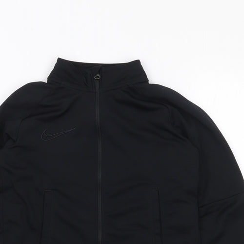 Nike Boys Black  Polyester Full Zip Hoodie Size 8-9 Years  Zip