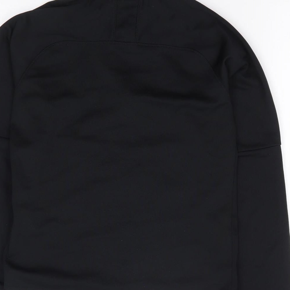 Nike Boys Black  Polyester Full Zip Hoodie Size 8-9 Years  Zip