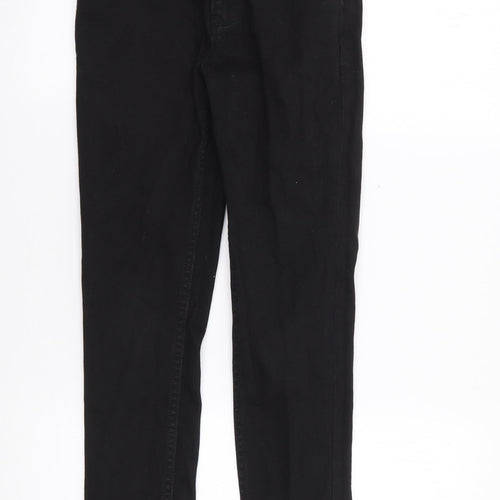 NEXT Boys Black  Cotton Skinny Jeans Size 10 Years L23 in Regular Zip