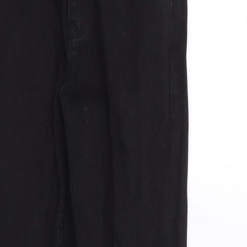 NEXT Boys Black  Cotton Skinny Jeans Size 10 Years L23 in Regular Zip
