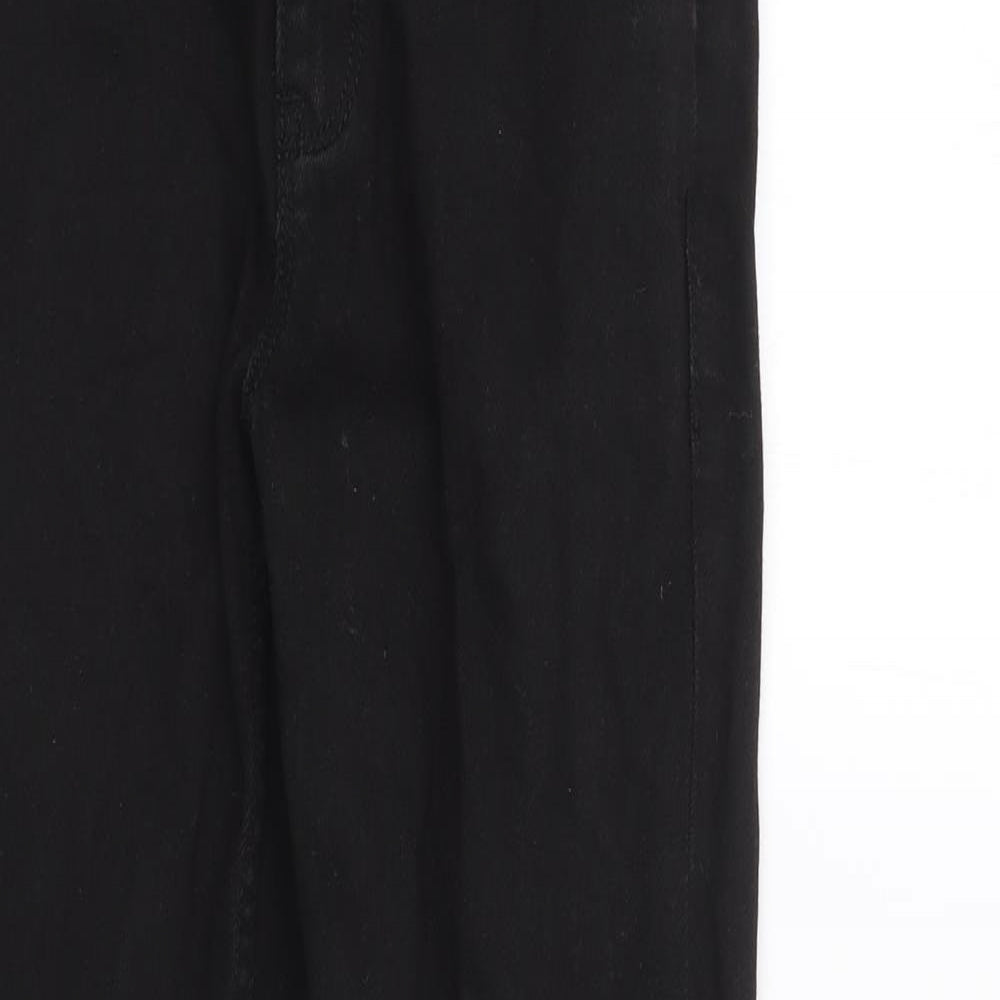 NEXT Boys Black  Cotton Skinny Jeans Size 10 Years L23 in Regular Zip