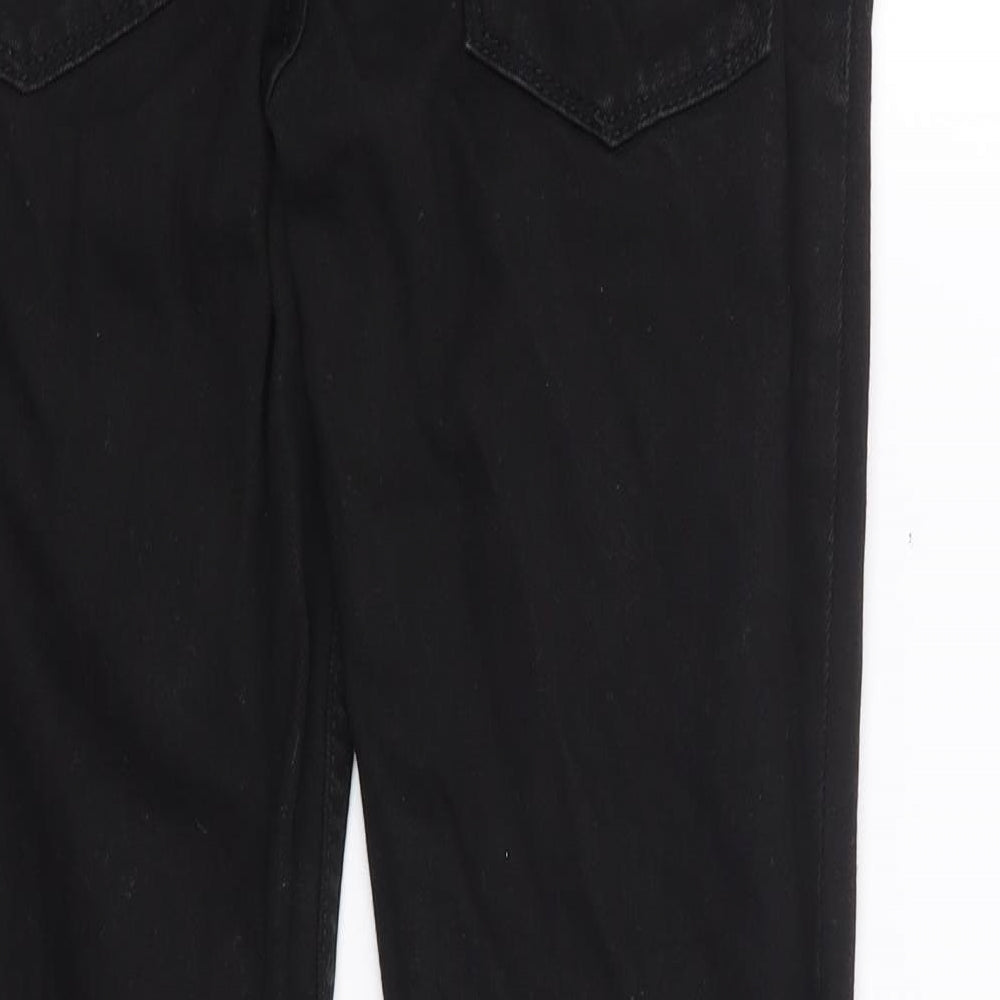 NEXT Boys Black  Cotton Skinny Jeans Size 10 Years L23 in Regular Zip