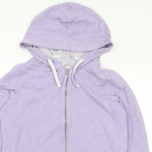 George Womens Purple  Viscose Full Zip Hoodie Size 12  Zip