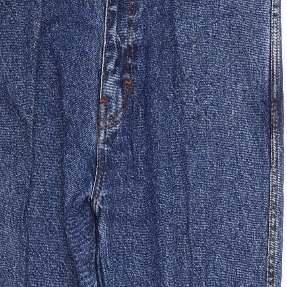 Aztec Jeans Mens Blue  Cotton Straight Jeans Size 36 in L27 in Regular Zip
