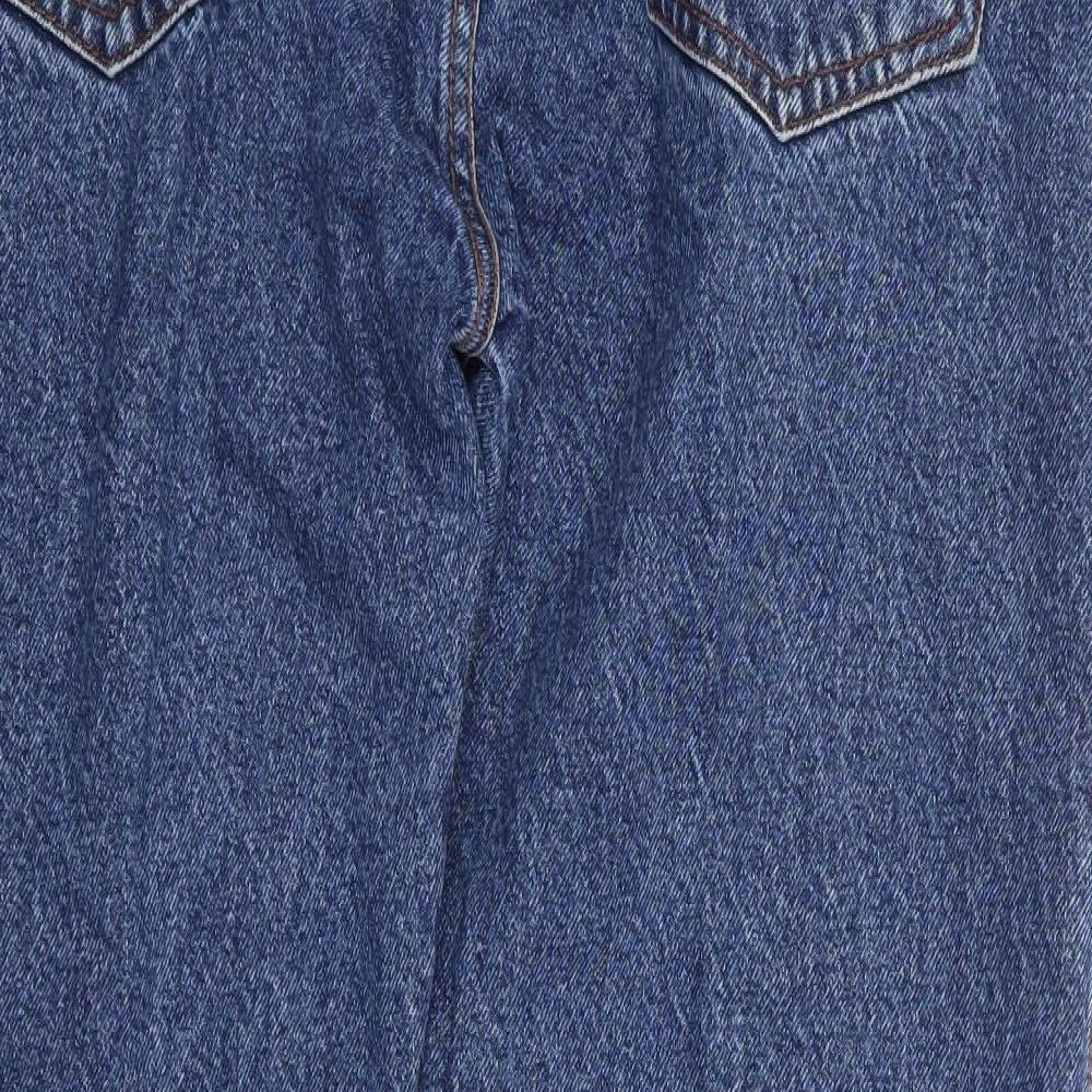 Aztec Jeans Mens Blue  Cotton Straight Jeans Size 36 in L27 in Regular Zip