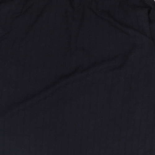 Thomas Nash Mens Black  Polyester  Button-Up Size 41 Collared Button
