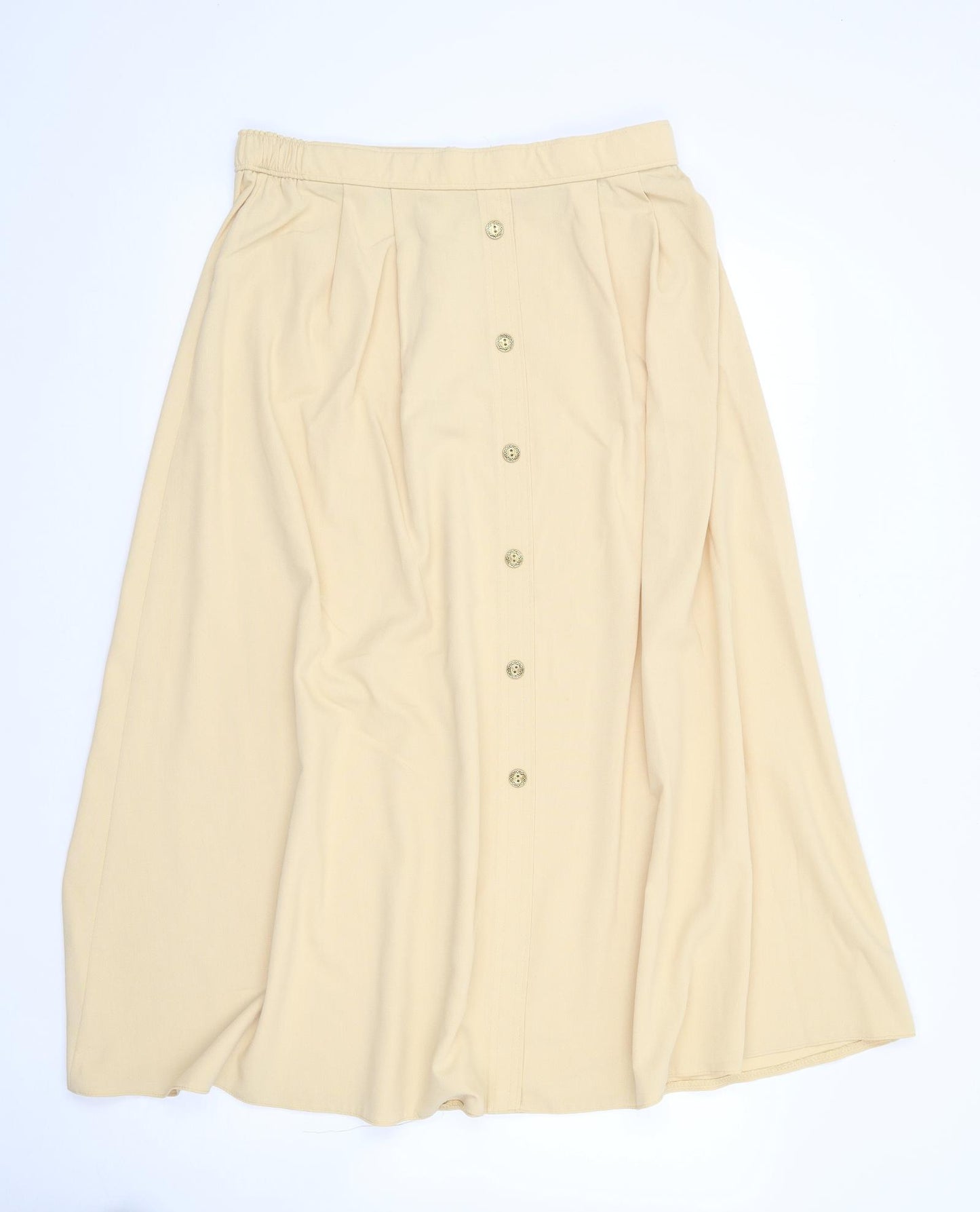 Distractions Collection Womens Yellow  Polyester A-Line Skirt Size 16   Zip