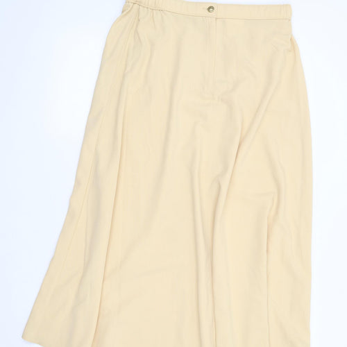 Distractions Collection Womens Yellow  Polyester A-Line Skirt Size 16   Zip