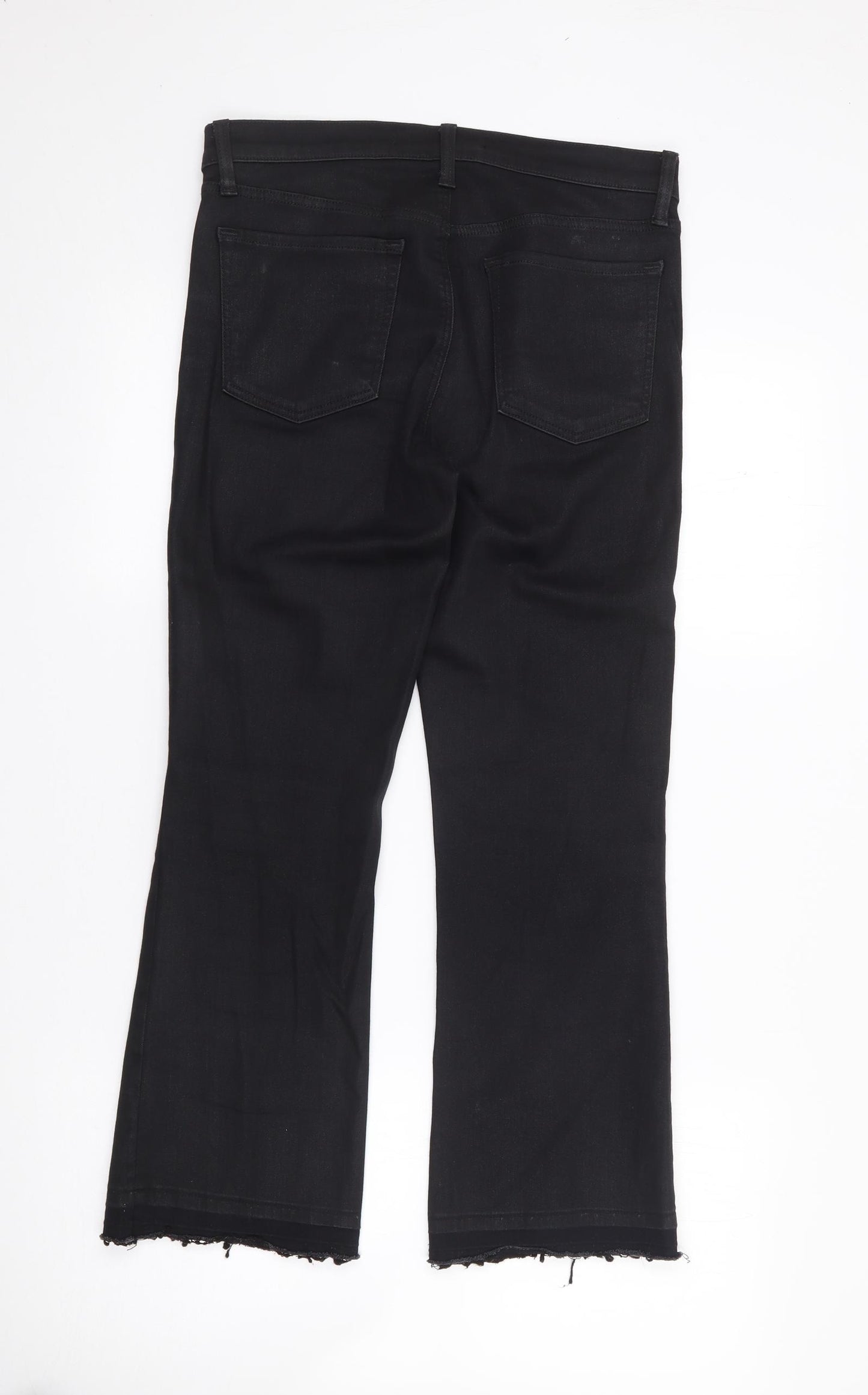 J Brand Womens Black  Cotton Bootcut Jeans Size 29 L25 in Regular Zip