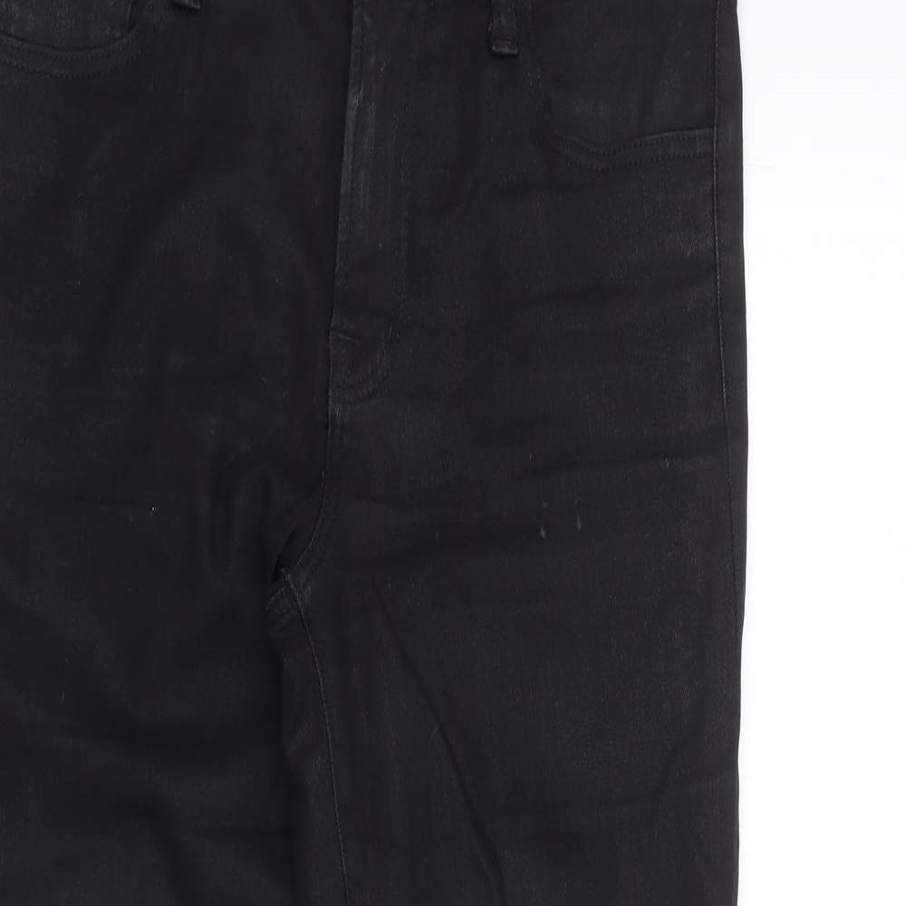 J Brand Womens Black  Cotton Bootcut Jeans Size 29 L25 in Regular Zip