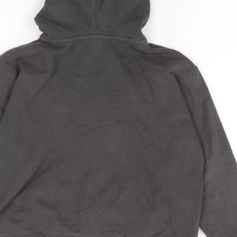 Gap Boys Grey  Cotton Full Zip Hoodie Size 10-11 Years  Zip
