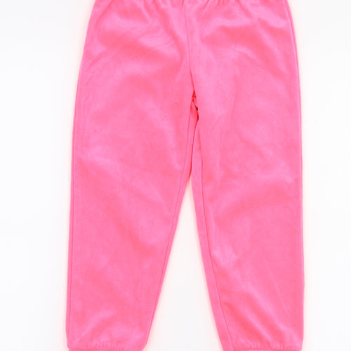 Billie Blush Girls Pink  Polyester Jogger Trousers Size 4 Years  Slim Pullover