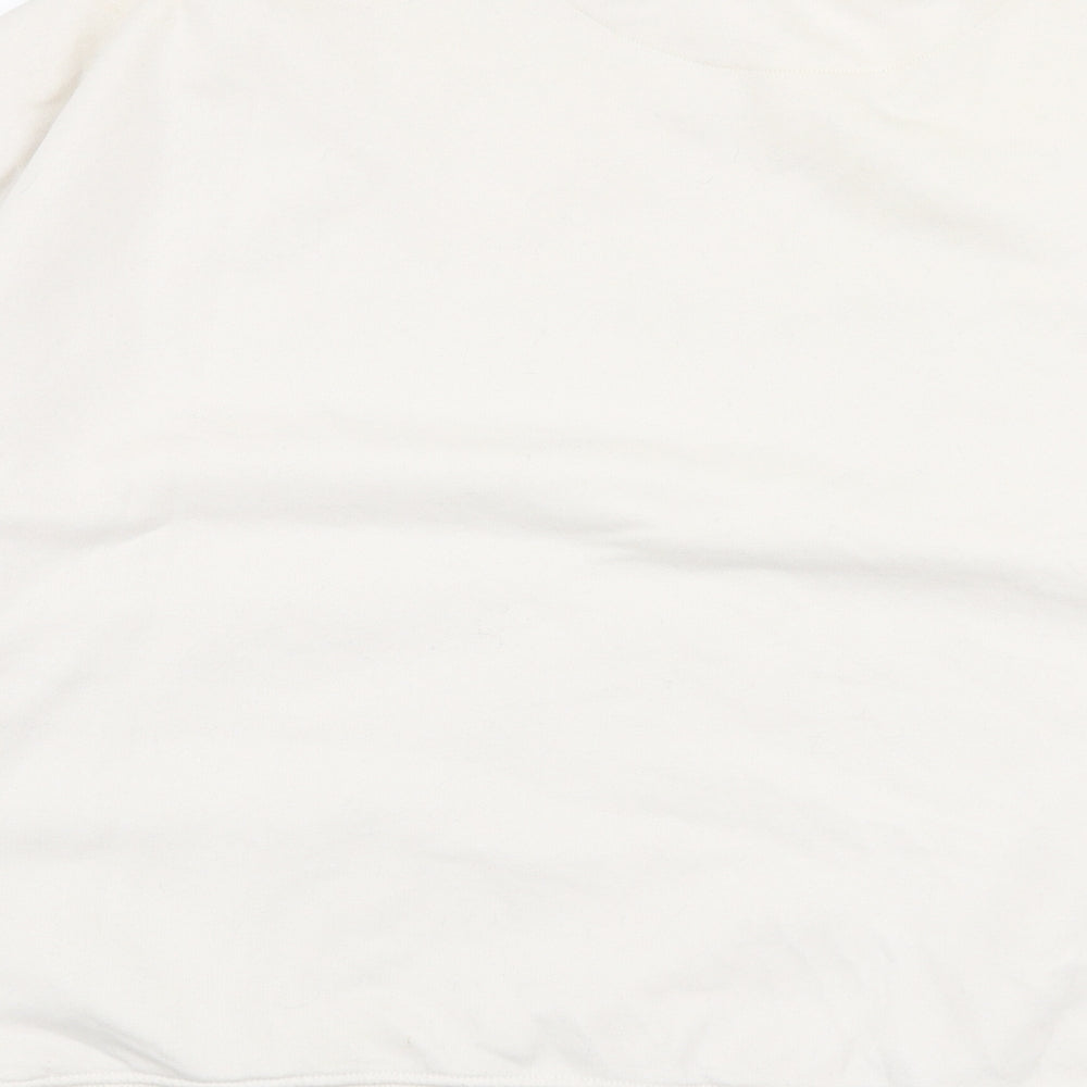 F&F Womens White  Cotton Pullover Sweatshirt Size 10  Pullover - Merci