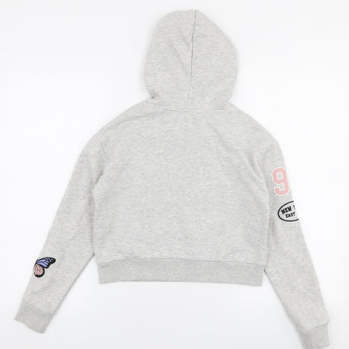 Preworn Womens Grey  Polyester Pullover Hoodie Size XS  Pullover - Boston