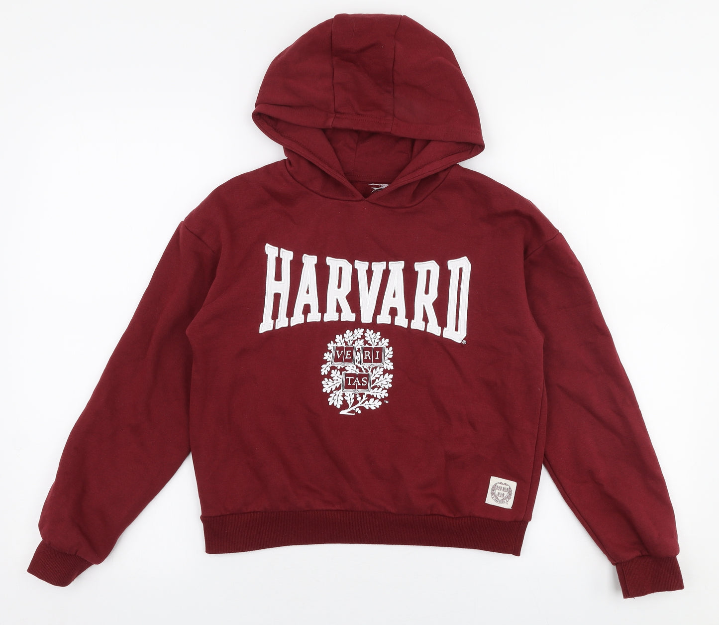 Primark  Girls Red  Cotton Pullover Hoodie Size 10-11 Years  Pullover - Harvard