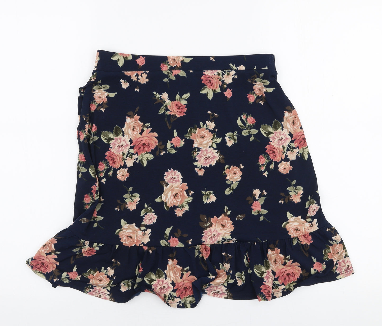 Oasis Womens Multicoloured Floral Polyester A-Line Skirt Size S