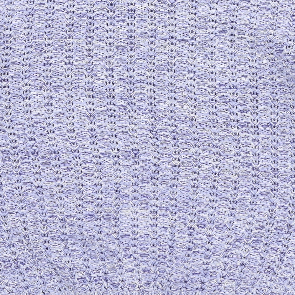 New Look Womens Purple Round Neck  Cotton Pullover Jumper Size 12