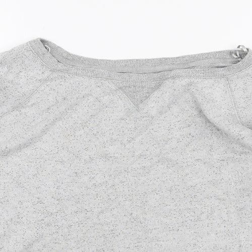 John Lewis Womens Grey Round Neck  Viscose Pullover Jumper Size 14
