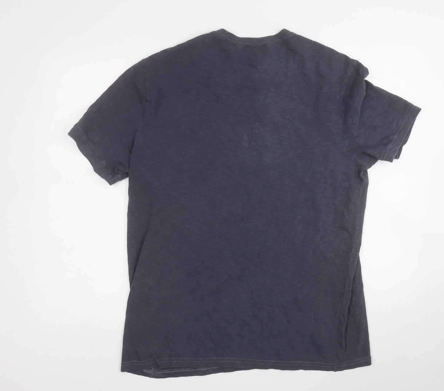 J.CREW Mens Grey  Cotton  T-Shirt Size L Round Neck