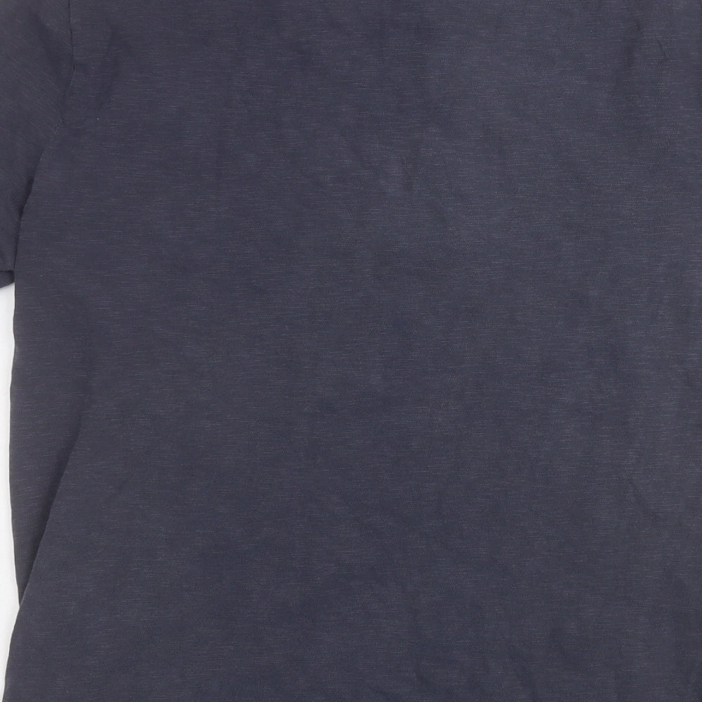 J.CREW Mens Grey  Cotton  T-Shirt Size L Round Neck
