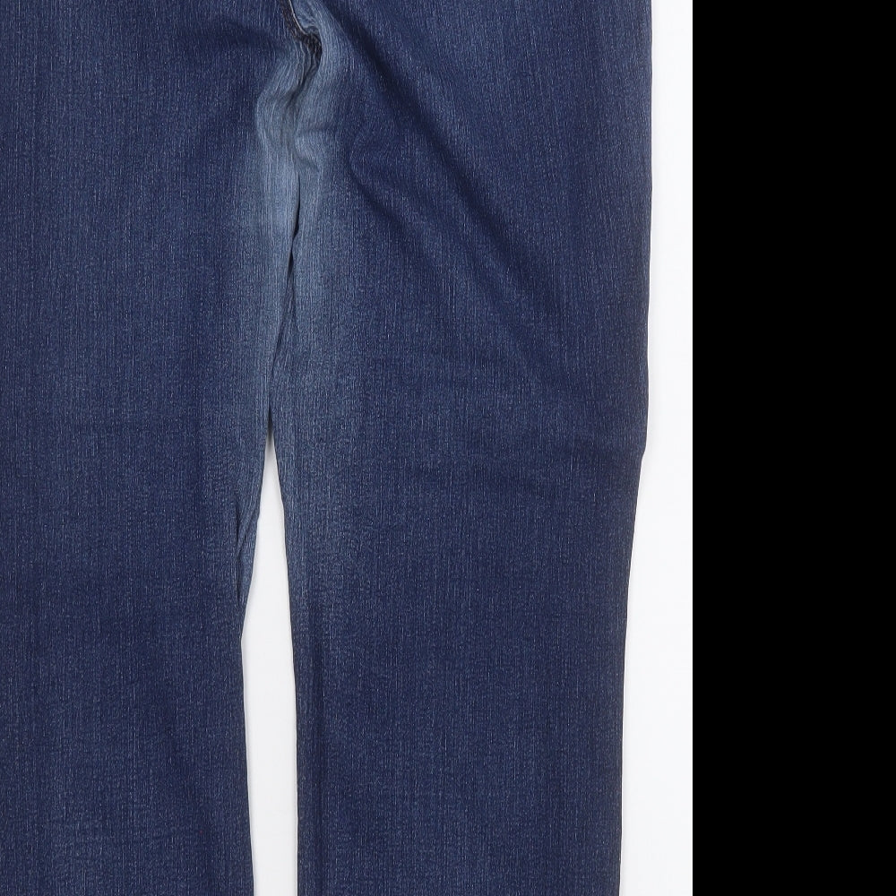 New Look Womens Blue  Cotton Bootcut Jeans Size 22 L29 in Regular