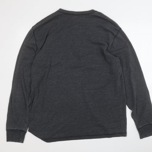 RedHead Mens Grey  Cotton  T-Shirt Size L Round Neck