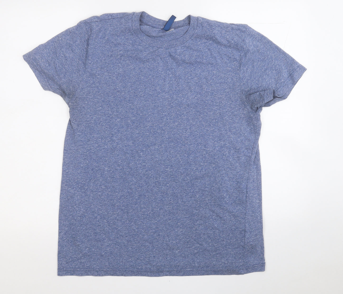 Divided Mens Blue  Cotton  T-Shirt Size M Round Neck