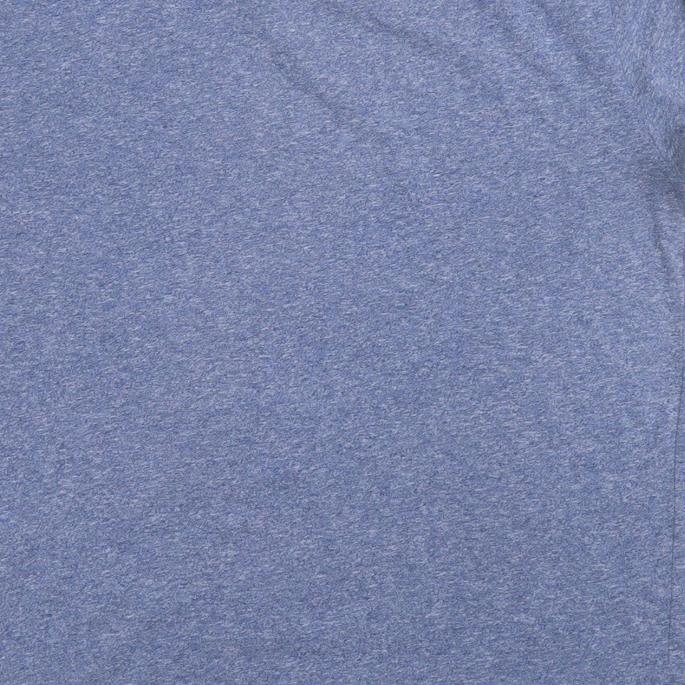 Divided Mens Blue  Cotton  T-Shirt Size M Round Neck