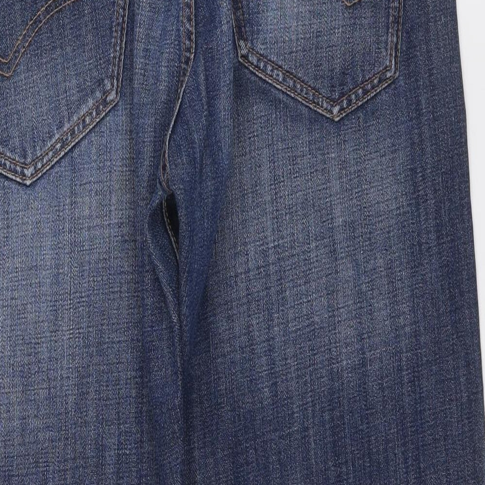 Hilfiger Denim Mens Blue  Cotton Bootcut Jeans Size 34 L32 in Regular