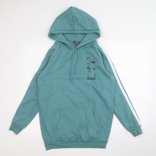Studio Womens Green  Polyester Pullover Hoodie Size 8   - One of a kind
