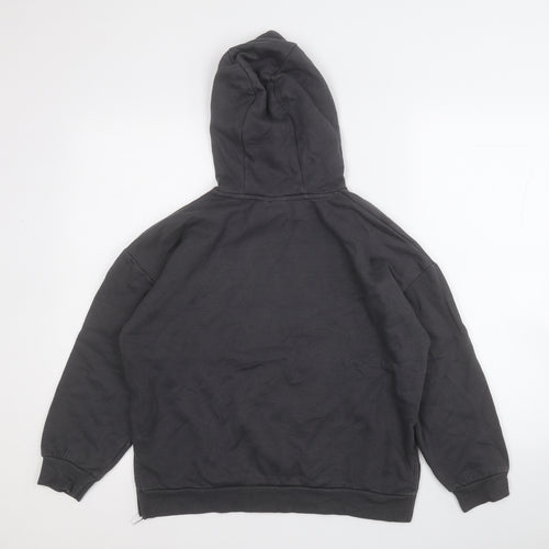 Primark Girls Grey  Cotton Pullover Hoodie Size 10 Years   - Stitch