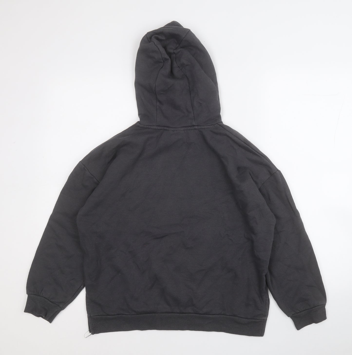 Primark Girls Grey  Cotton Pullover Hoodie Size 10 Years   - Stitch