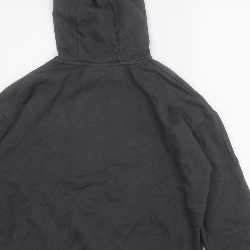 Primark Girls Grey  Cotton Pullover Hoodie Size 10 Years   - Stitch