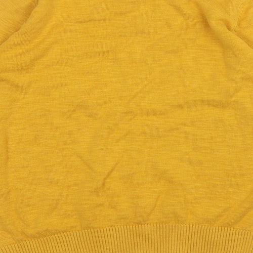 NEXT Boys Yellow Round Neck  Cotton Pullover Jumper Size 12 Years