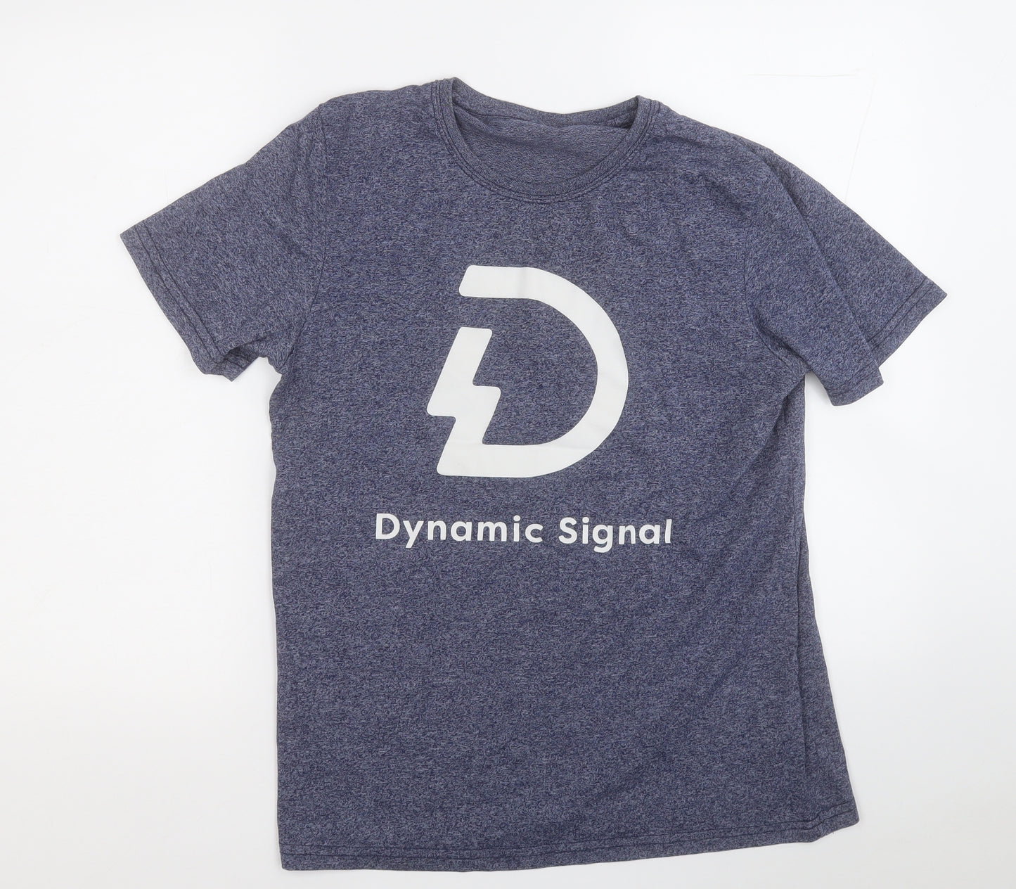 Dynamic  Mens Blue  Cotton  T-Shirt Size M Round Neck