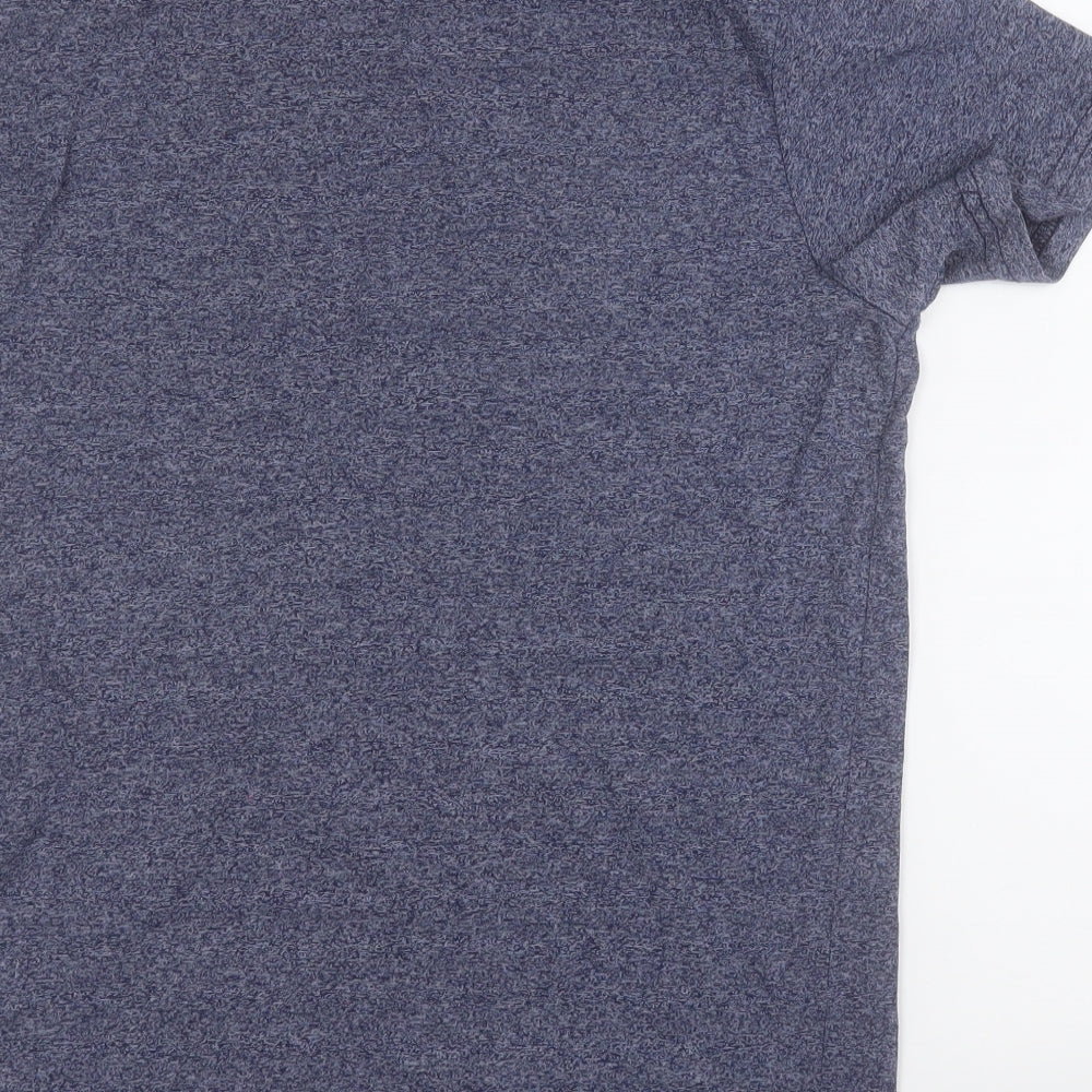 Dynamic  Mens Blue  Cotton  T-Shirt Size M Round Neck