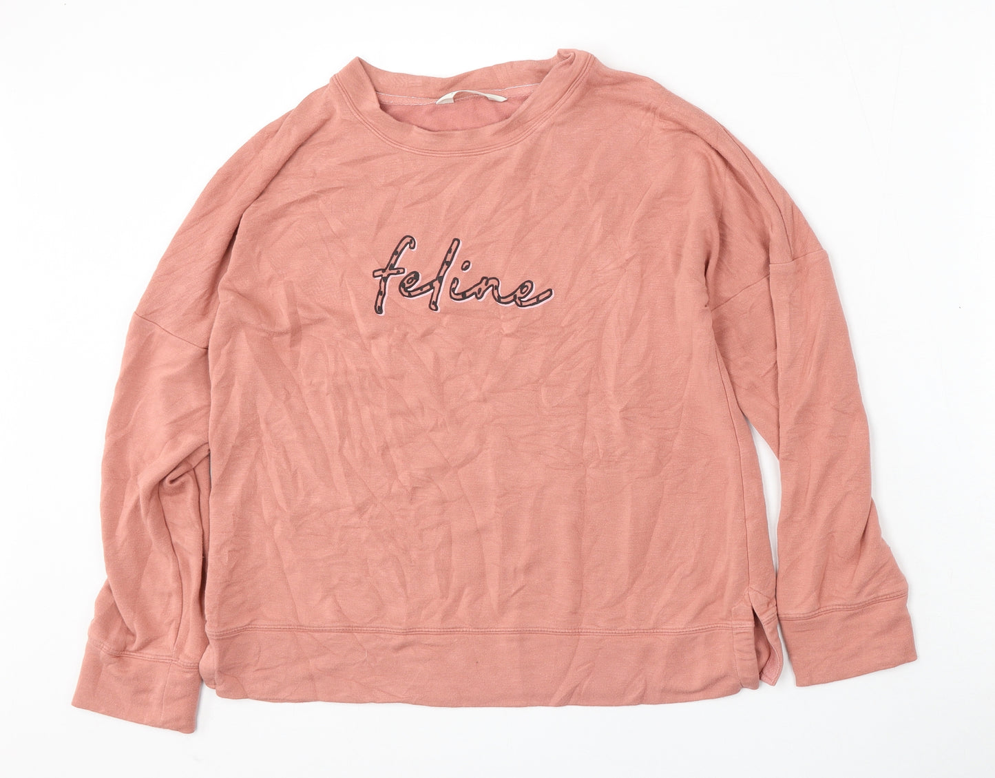 Marks and Spencer Womens Pink  Viscose Pullover Sweatshirt Size 8