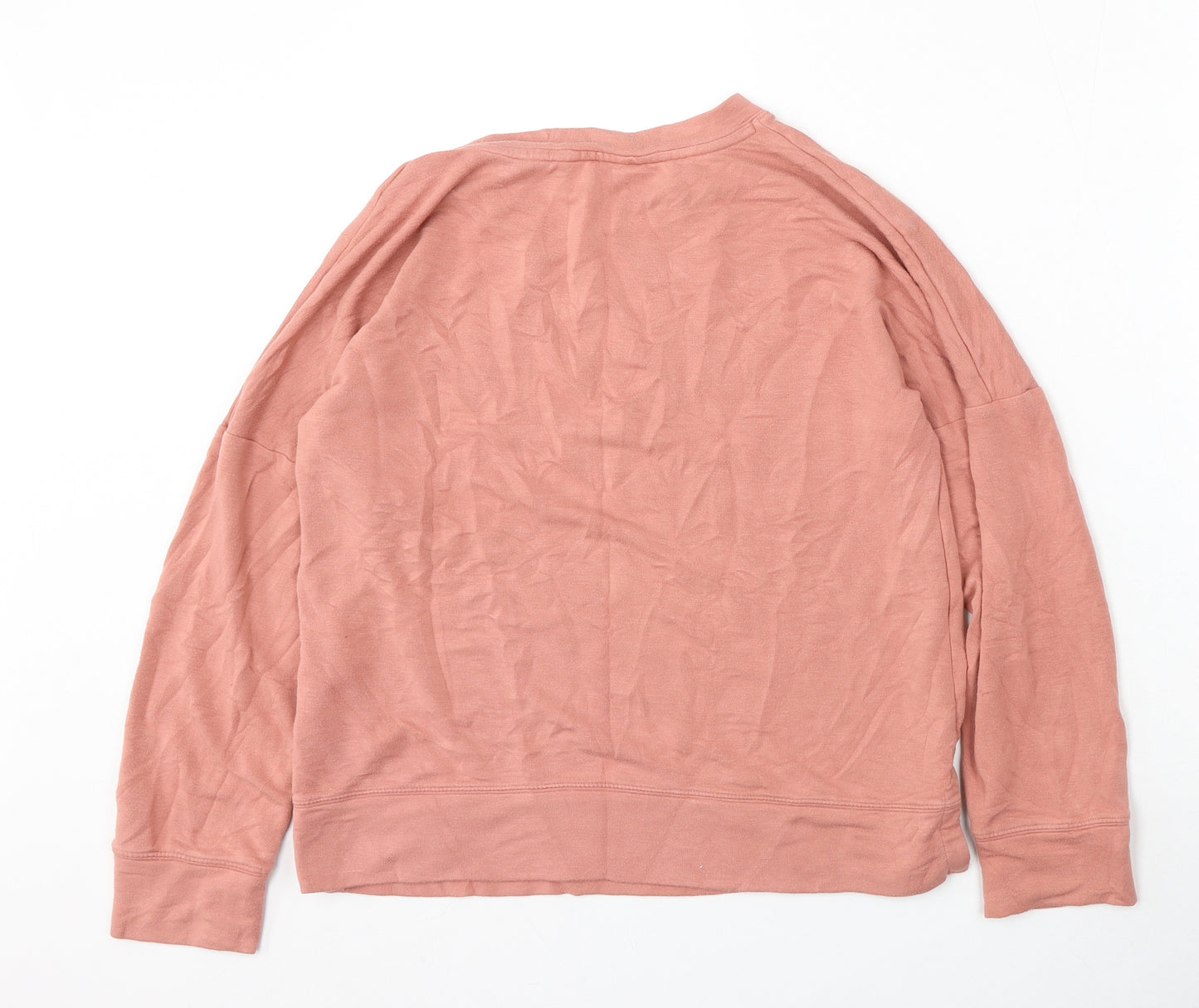 Marks and Spencer Womens Pink  Viscose Pullover Sweatshirt Size 8