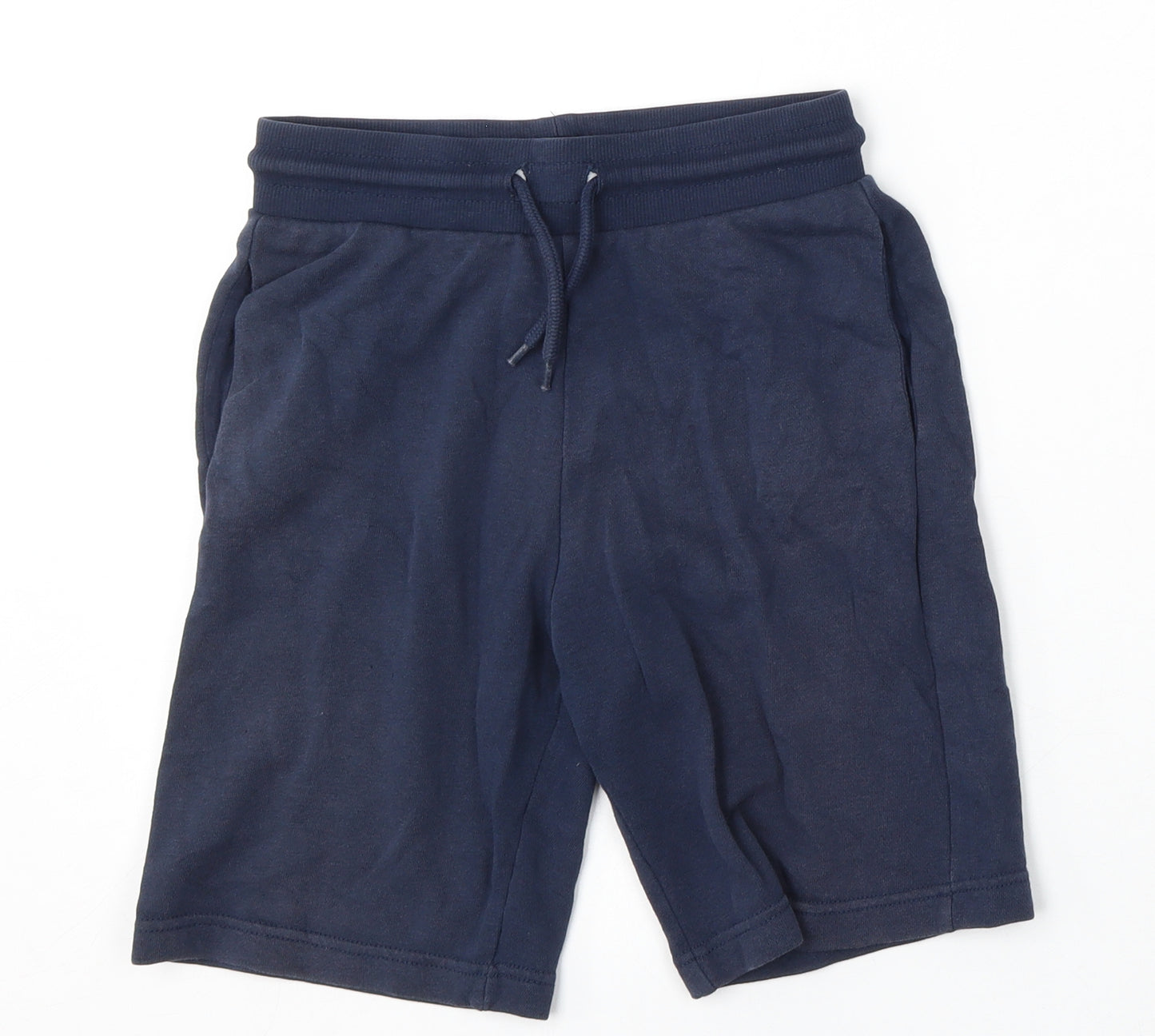 H&M Boys Blue  Cotton Sweat Shorts Size 9-10 Years  Regular