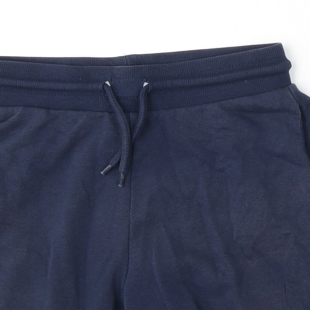 H&M Boys Blue  Cotton Sweat Shorts Size 9-10 Years  Regular