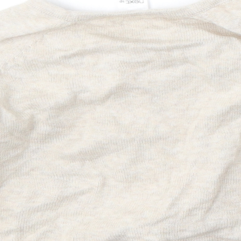Next SP Girls Beige  Cotton Pullover Jumper Size 9-12 Months