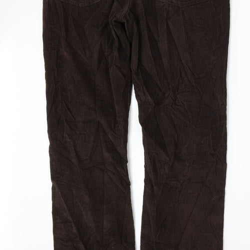 Howick Mens Brown  Cotton Trousers  Size 34 L33 in Regular