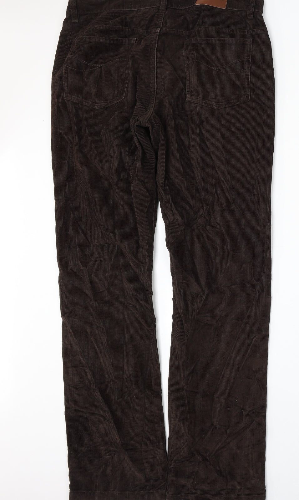 Howick Mens Brown  Cotton Trousers  Size 34 L33 in Regular
