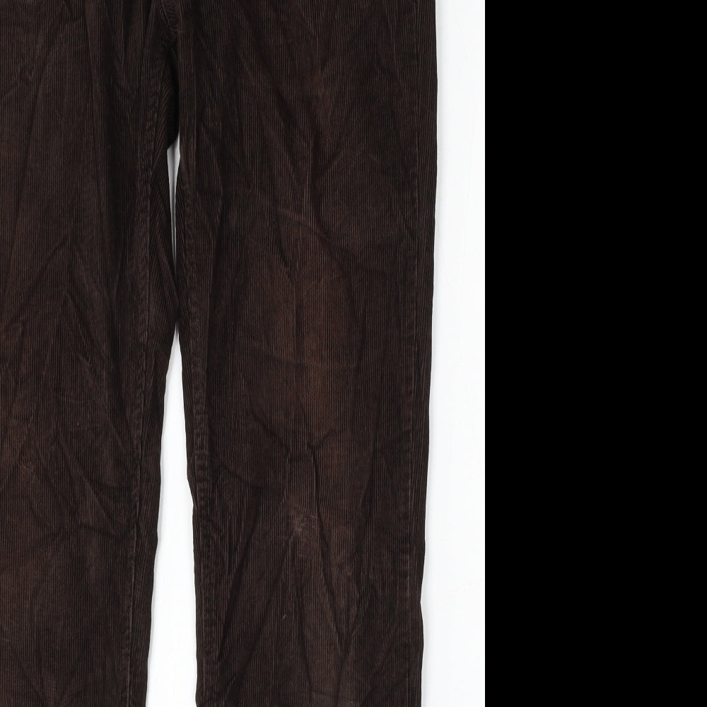 Howick Mens Brown  Cotton Trousers  Size 34 L33 in Regular