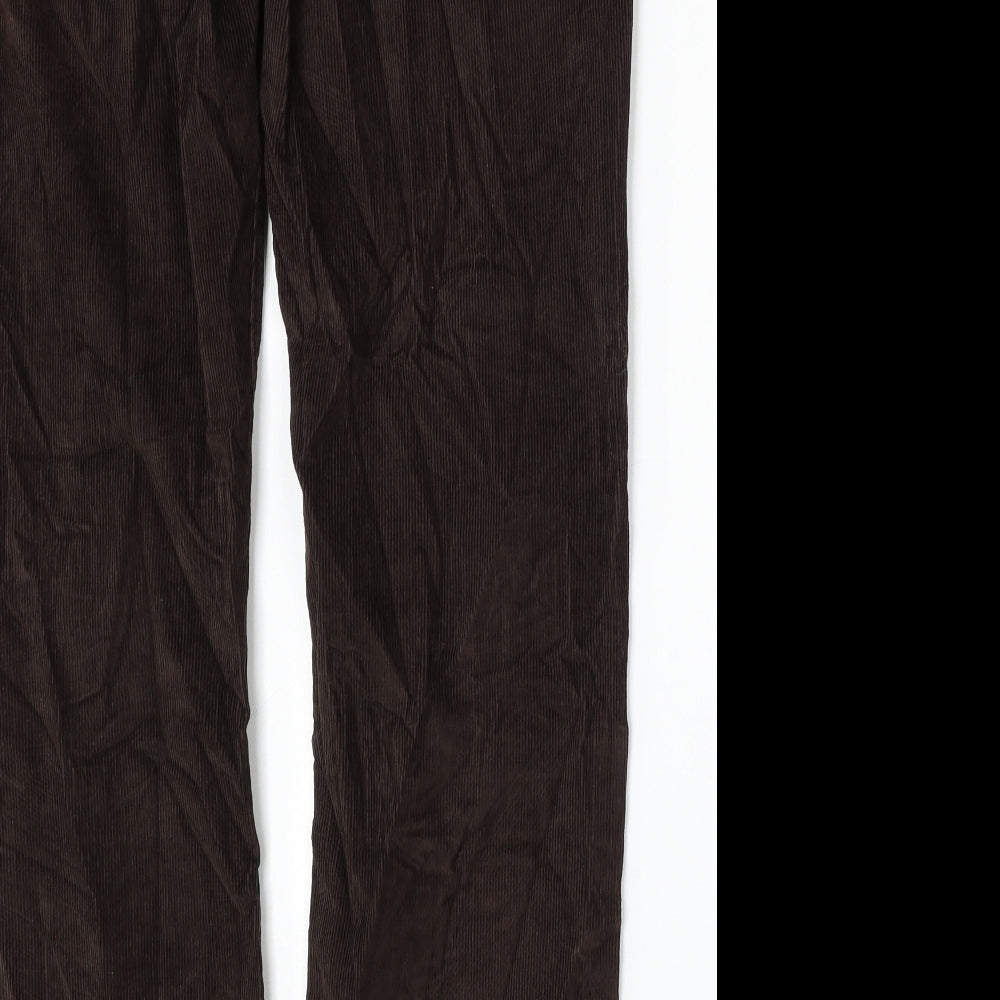 Howick Mens Brown  Cotton Trousers  Size 34 L33 in Regular