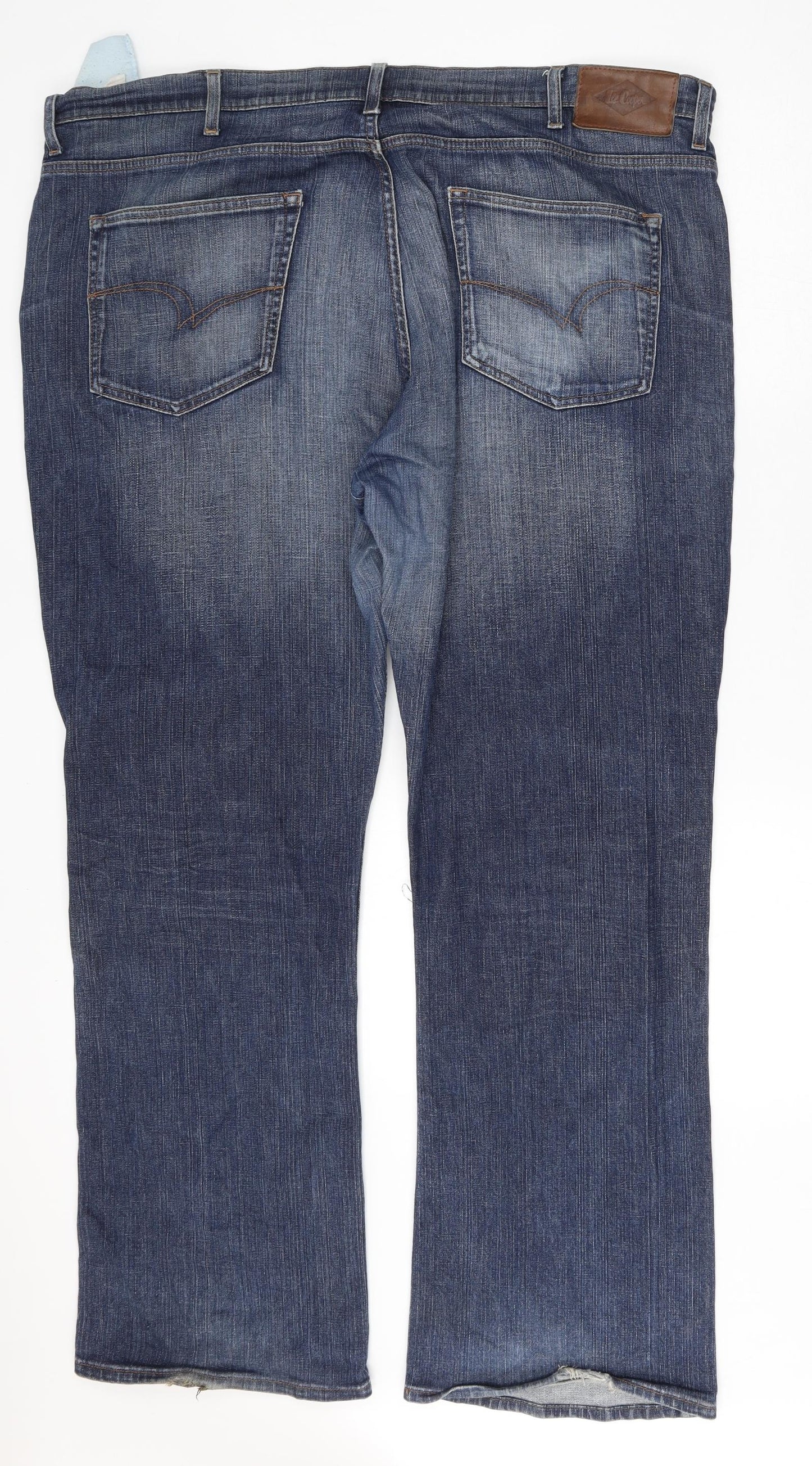 Lee Cooper Mens Blue  Cotton Straight Jeans Size 46 L34 in Regular