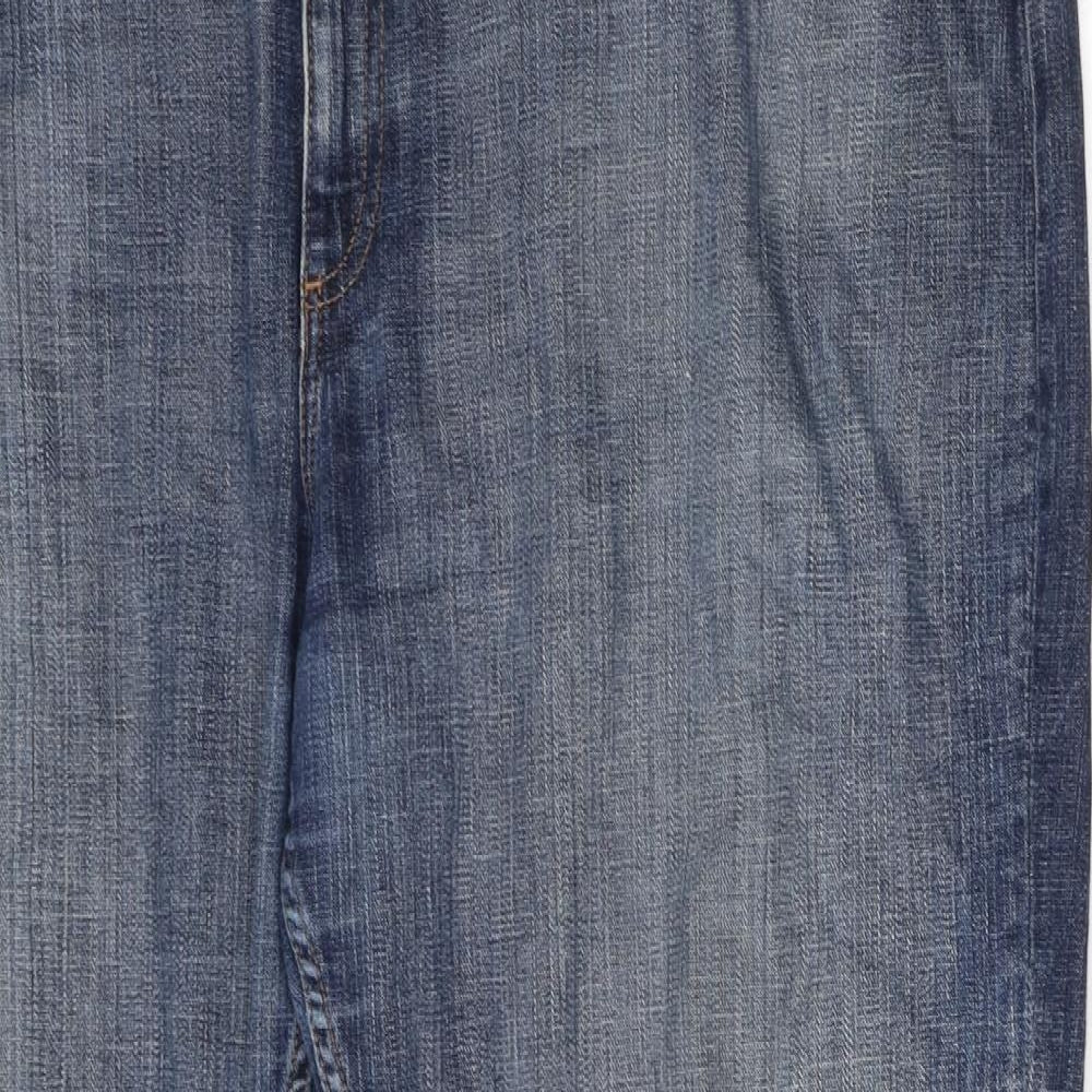 Lee Cooper Mens Blue  Cotton Straight Jeans Size 46 L34 in Regular