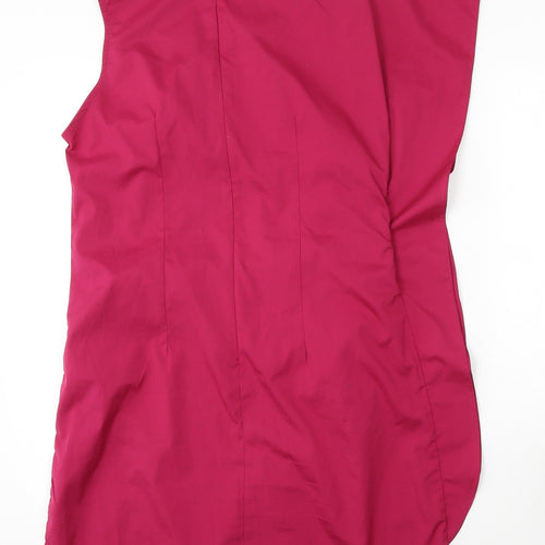 New York Laundry Womens Pink  Cotton Shift  Size L  Round Neck