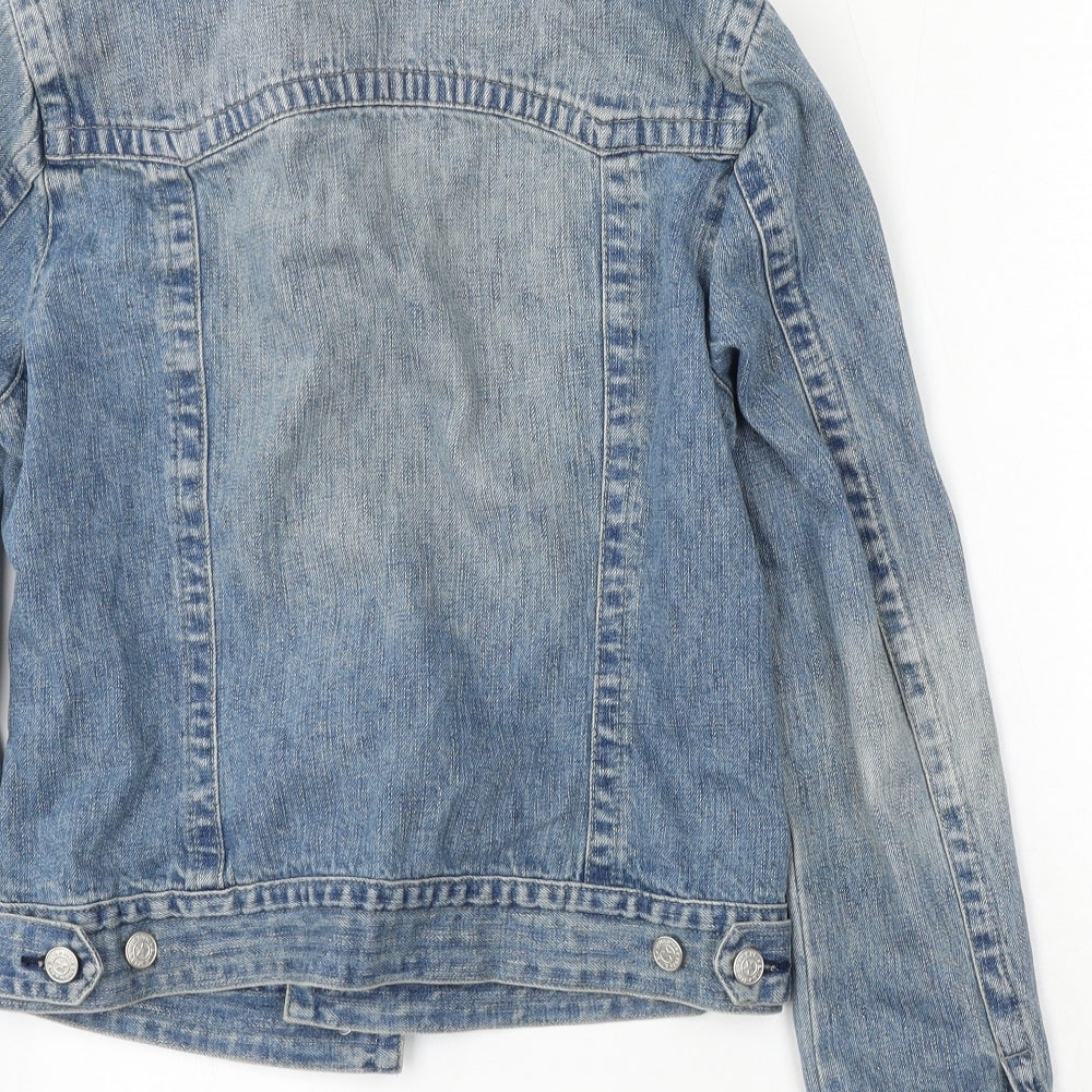 Blue Star Womens Blue   Jacket  Size 12  Button